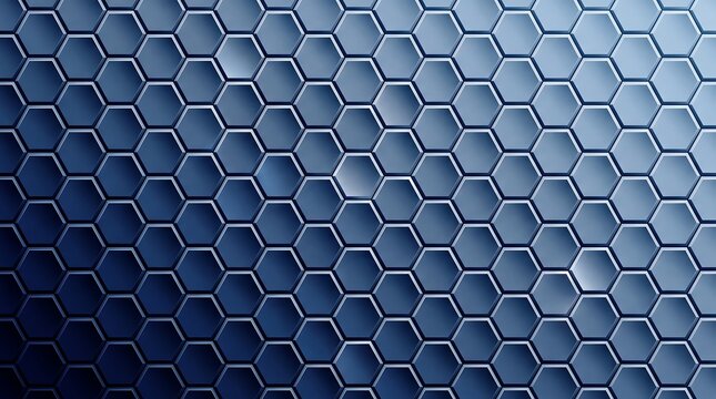 Blue hexagonal geometric pattern creating a modern abstract technology background