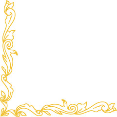 ornamental divider floral flourish symmetrical scrollwork with central motif for wedding invitations and certificates © Light
