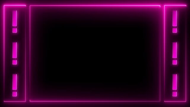 warning sign exclamation mark .This engaging animation adds depth and intrigue to your visuals, captivating audiences and sparking curiosity.