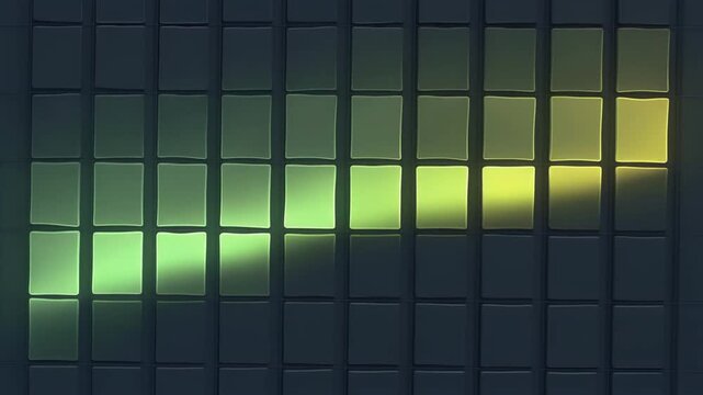 Abstract painted grid Light crossing painted grid
