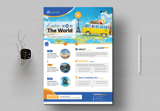 Travel Agency Flyer Layout