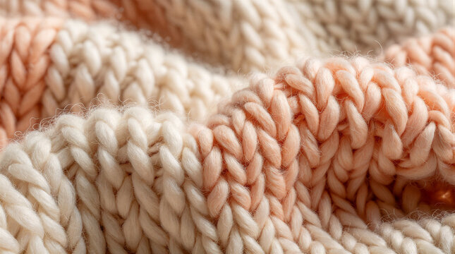 Chunky yarn macro lens capturing tuck stitch patterns with thick gathered sections forming puckered ridges