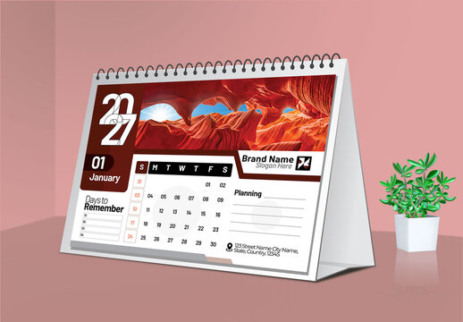 Clean 2027 Calendar Design Template Layout 2026