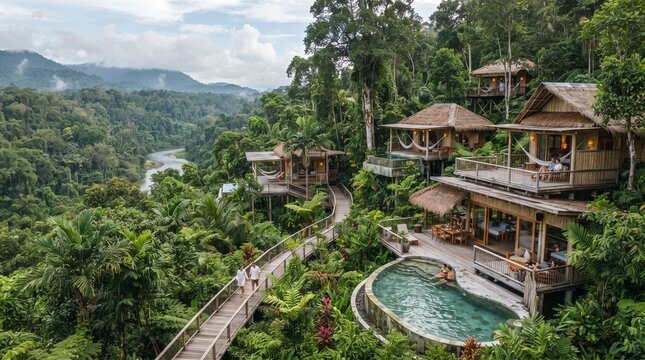 A Scenic Landscape View Celebrating World Tourism Day and Global Travel