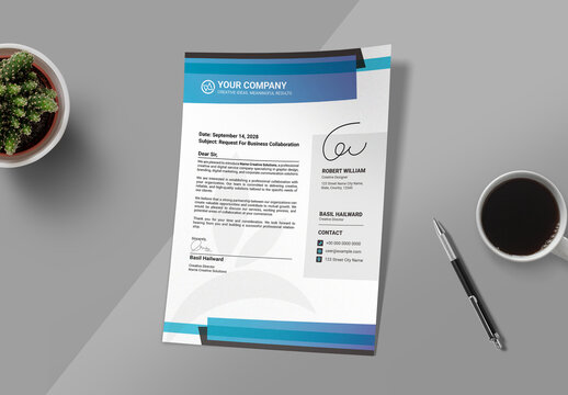 Professional Business Letterhead And Stationery Design