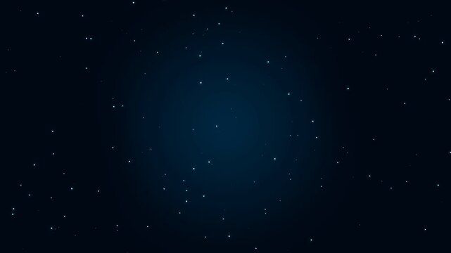 Blue Space Particle Background Animation with Floating Stars and Digital Light Atmosphere for Technology, AI, Sci-Fi, Galaxy, Cinematic Intro, and Motion Graphics