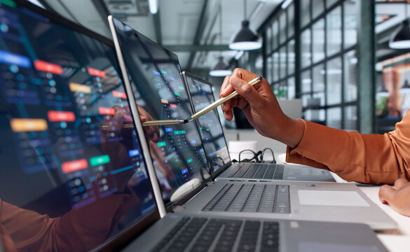 Business Analyst Woman Designs Automated Workflows