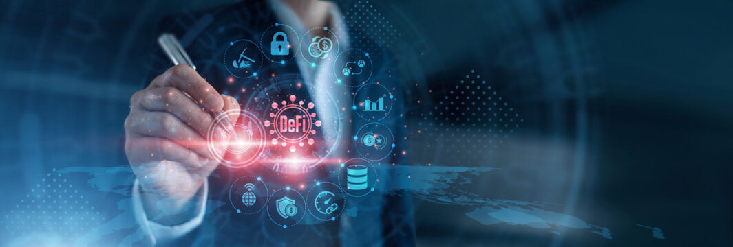 Blockchain network. FinTech developer using workstation monitoring smart contract execution logs, liquidity pool metrics, and peer-to-peer asset transaction ledgers. Crypto infrastructure.