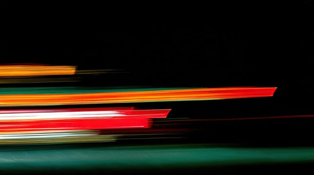 streaks. Vibrant luminous streaks on a dark background, creating dynamic light trails with an atmospheric glow. product launch decks.