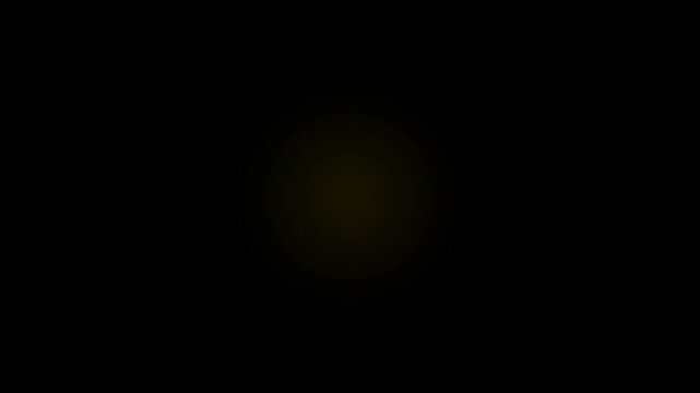 Abstract glowing light orb on dark background. Payment Received Animation