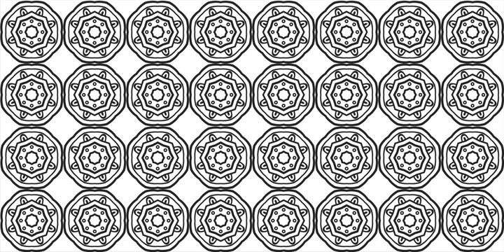 Seamless Islamic Octagonal Star Geometric Pattern Vector