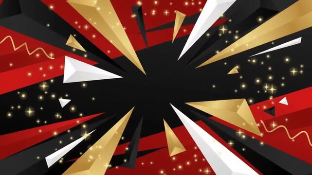 Modern corporate event background opener and particle effect motion graphics