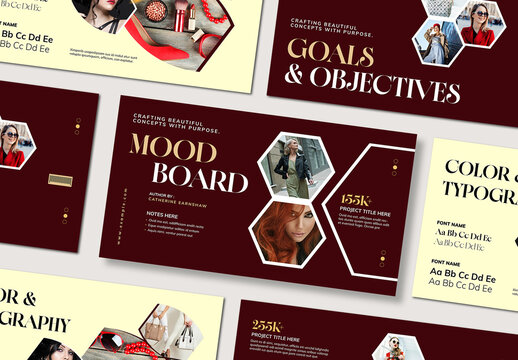 Mood Board Template Layout