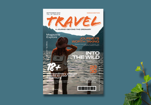 Travel Magazine Cover Template
