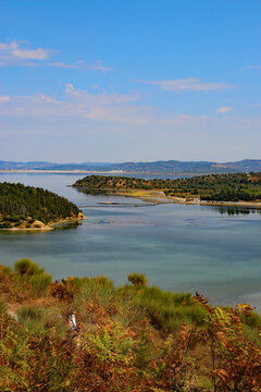 Vjosa Narta Delta Landscape Near Vlora, Albania