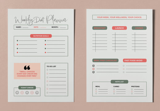 Daily Planner Template Layout