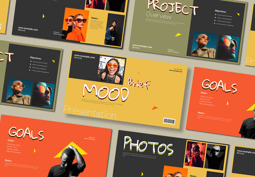Mood and Brief Presentation Template Design Layout