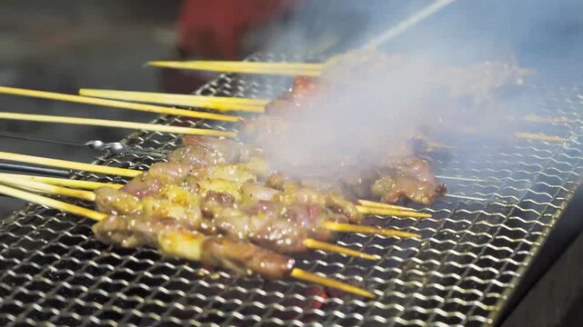 Grilled mutton on street stall in Guangzhou 2023 04 19