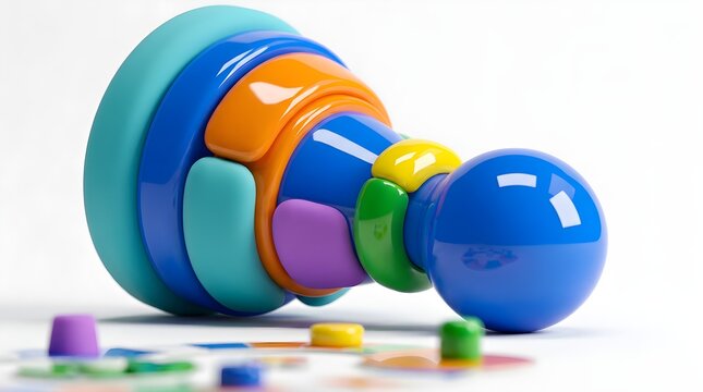 Colorful leasure board game pawn