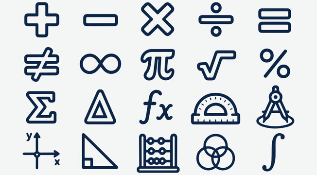 Mathematics Icons

