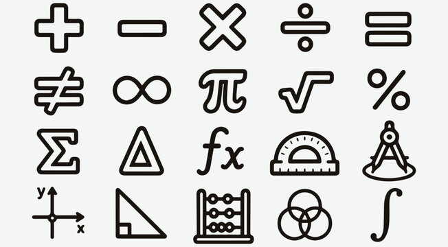 Mathematics Icons
