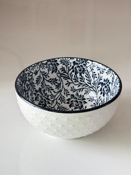 Ceramic Bowl with blue pattern