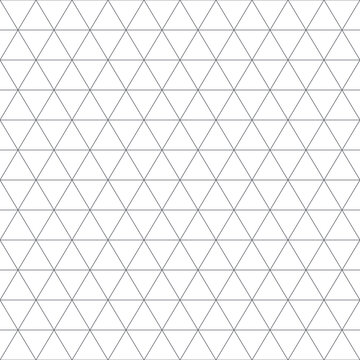 Seamless triangular grid pattern on transparent background
