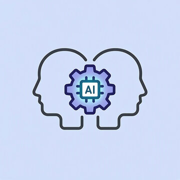Minimalist Collaboration Symbol for Human-AI Synchronization