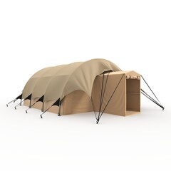 3d Render Military Tent Grade Shelter for Harsh Weather and Expeditions Sheltent © SR 3D VISUAL