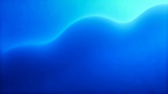 Abstract blue gradient background with flowing light wave animation