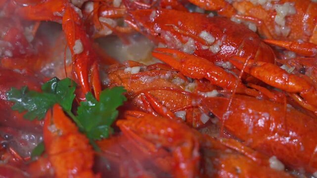 Cooking crayfish, traditional chinese seafood making 2026 04 19