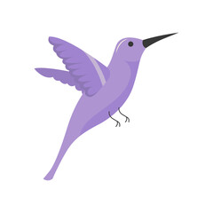 Fototapeta premium Adorable Spring Bird with Cartoon Design. 