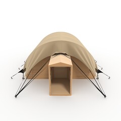3d Render Military Tent Grade Shelter for Harsh Weather and Expeditions Sheltent © SR 3D VISUAL