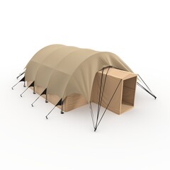3d Render Military Tent Grade Shelter for Harsh Weather and Expeditions Sheltent © SR 3D VISUAL