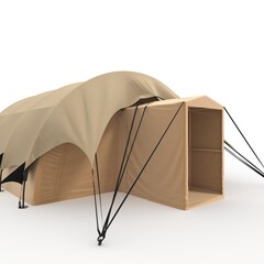 3d Render Military Tent Grade Shelter for Harsh Weather and Expeditions Sheltent © SR 3D VISUAL