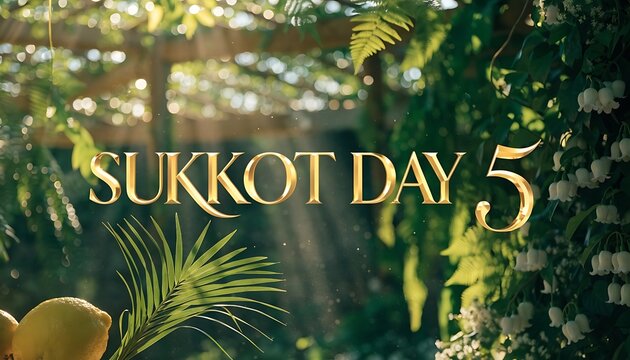Etrog and palm branch for sukkot celebration with soft sunlight in the background four species jewish holiday harvest festival religious tradition jewish culture ceremonial items