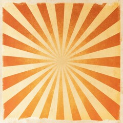 Obraz premium Vintage Sunburst Poster Background with Radiant Sunbeams and Distressed Paper Texture