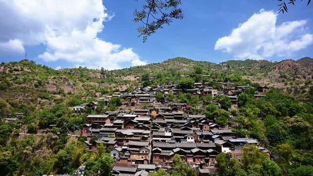 Nuodeng Ancient Village Yunnan Ming Dynasty Architecture Time Lapse