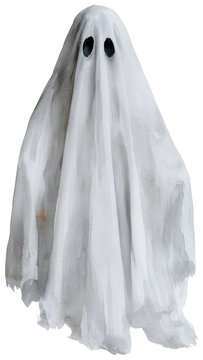 Water color illustration of Ghost for Halloween on transparent background