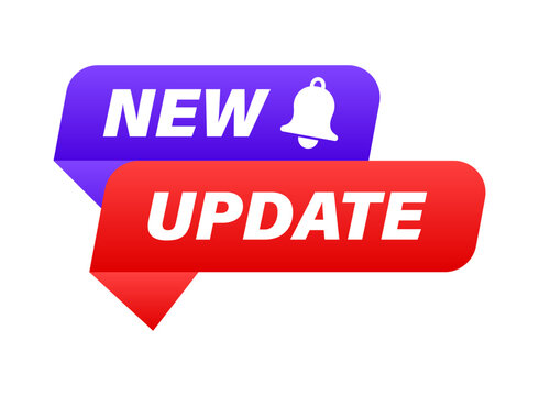 New update icon in flat style. System upgrade notification vector illustration on isolated background. Reminder for new update sign business concept.