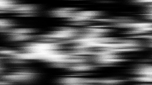 Black and white monochrome texture with intense fine horizontal line effect, resembling TV signal interference, glitch, static, motion effect or
