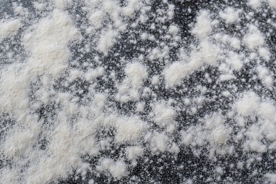 Wheat flour powder textured background, spelt grain dust pattern