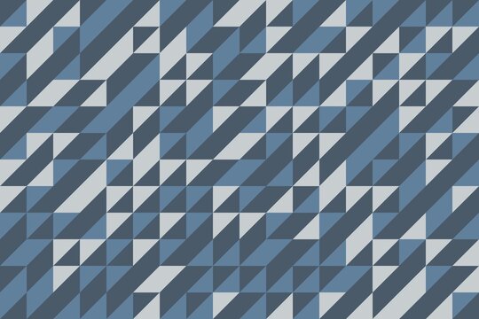 Nordic truchet tile triangles pattern background, modern abstract geometric design, seamless style wallpaper