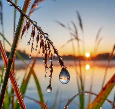Morgentau am See 6