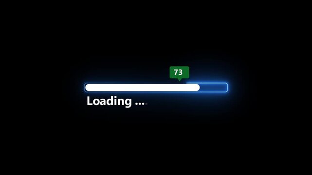 Adult using a computer for download and update software and waiting to loading digital file data form website, motion animate 4k video.