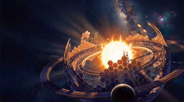 Dyson Sphere Star Energy Capture Megastructure