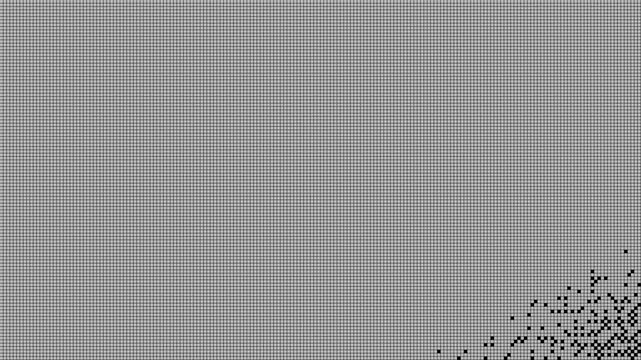 Checkerboard corruption pixel transition loop