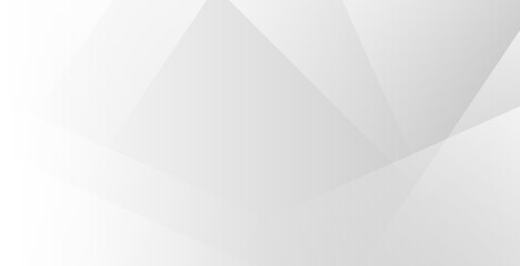 Fototapeta premium Abstract geometric background in shades of grey and white with soft light and shadow effects