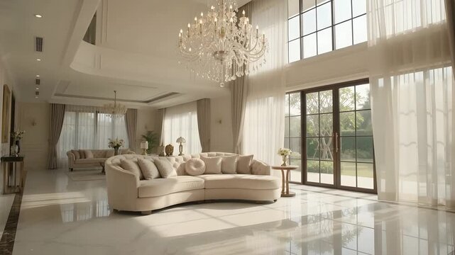 Luxury Modern Interior Design 4K Video Background Stock Footage