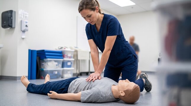 Adult CPR &ndash; Chest Compression Technique During Cardiac Arrest